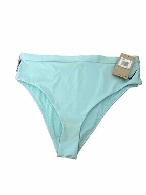 Nike Essential High-Waist Bikini Swim Bottoms Teal Aqua NESSC256-437 XXL